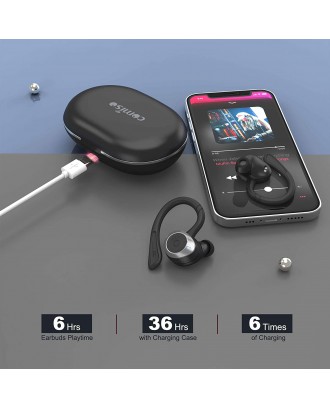 COMISO Wireless Earbuds, True Wireless in Ear Bluetooth 5.0 with Microphone, Deep Bass, IPX7 Waterproof Loud Voice Sport Earphones with Charging Case for Outdoor Running Gym Workout (Rose Pink) COMISO Wireless Earbuds, True Wireless in Ear Bluetooth 5.0 with Microphone, Deep Bass, IPX7 Waterproof Loud Voice Sport Earphones with Charging Case for Outdoor Running Gym Workout (Rose Pink)